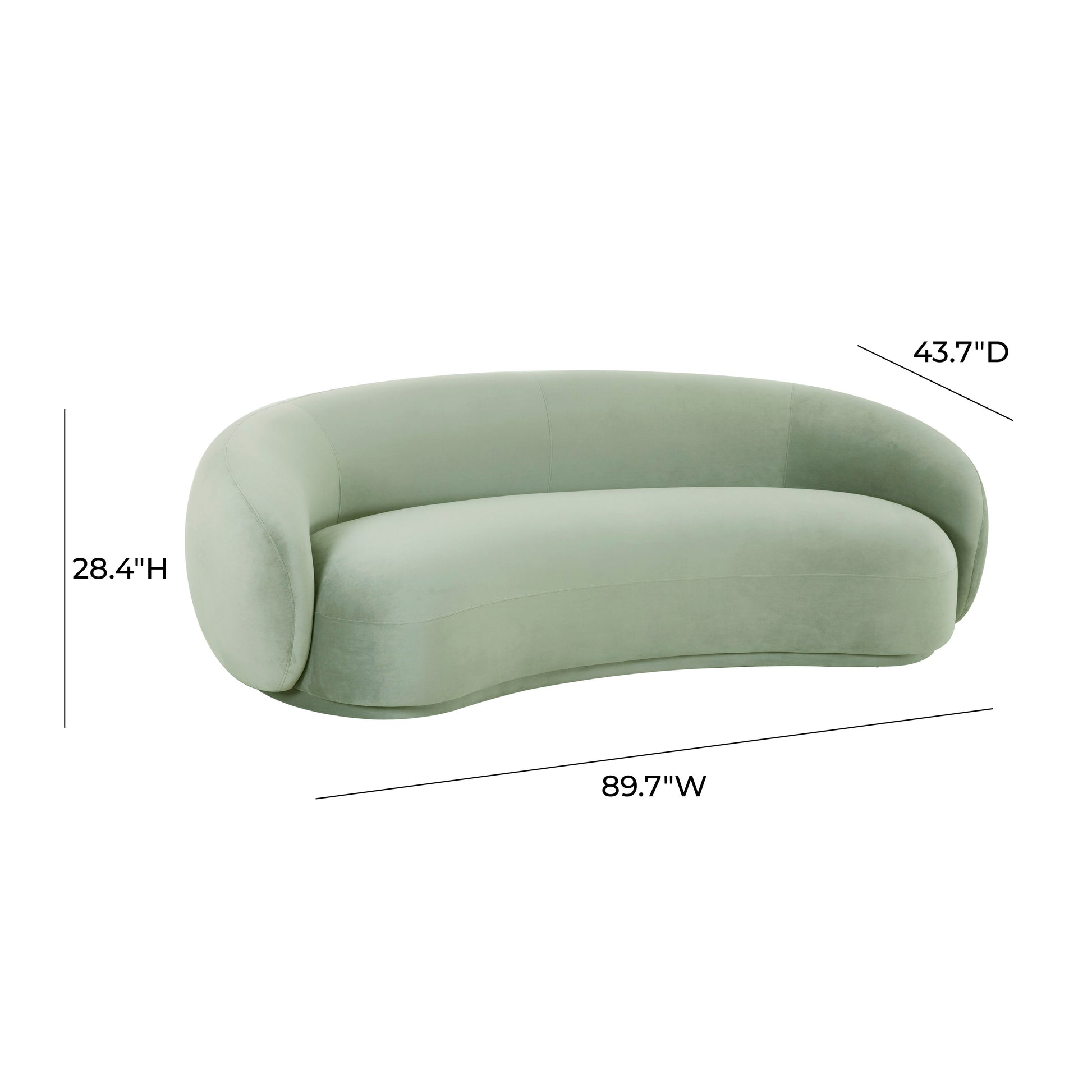 ReForm Creative Home-Mia Luxury Performance Grade Velvet Sofa-Cream/Grey/Mustard/Green/Brown