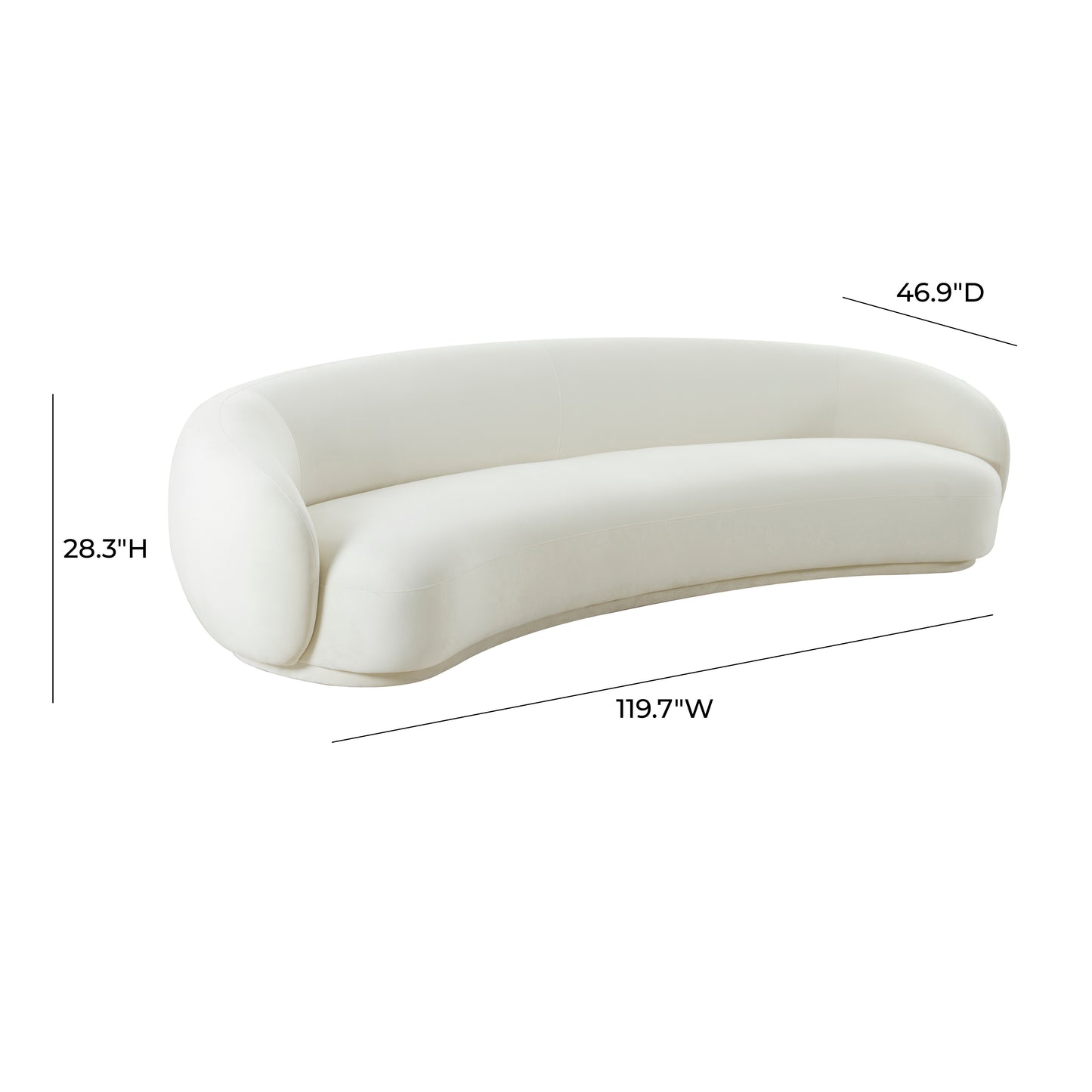 ReForm Creative Home-Mia Luxury Performance Grade Velvet Sofa-Cream/Grey/Mustard/Green/Brown