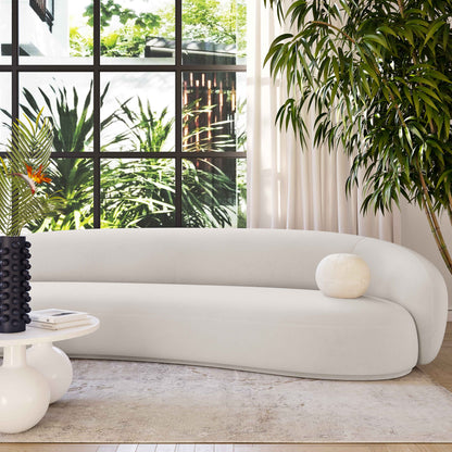 ReForm Creative Home-Mia Luxury Performance Grade Velvet Sofa-Cream/Grey/Mustard/Green/Brown