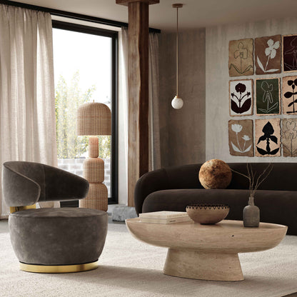 ReForm Creative Home-Mia Luxury Performance Grade Velvet Sofa-Cream/Grey/Mustard/Green/Brown