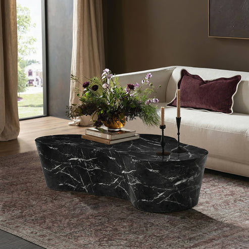 ReForm Creative Home-Eileen 59" Indoor/Outdoor Concrete Coffee Table - Multiple Options. Free Delivery-USA & CANADA