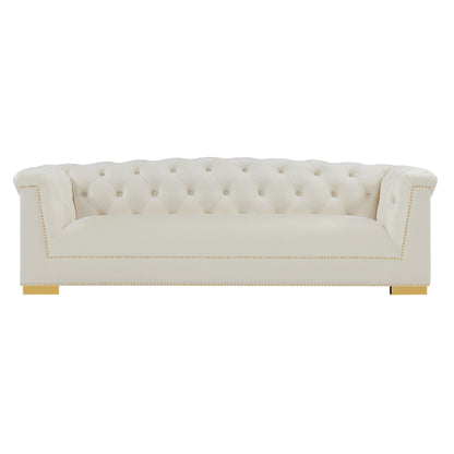 Tulcea Luxury Velvet Tufted Sofa - Multiple Colors Available
