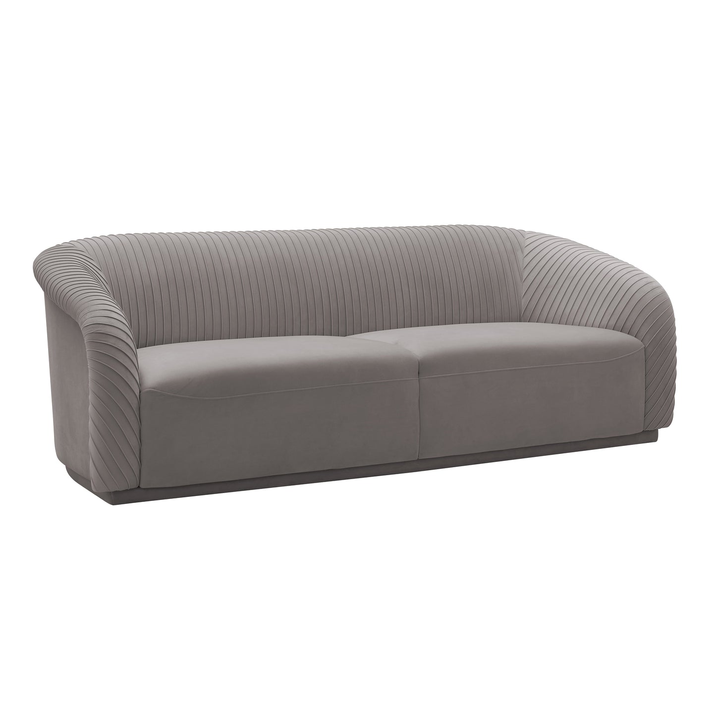 ReForm Creative Home-Luxury Pleated Velvet Sofa. Performance-Durable