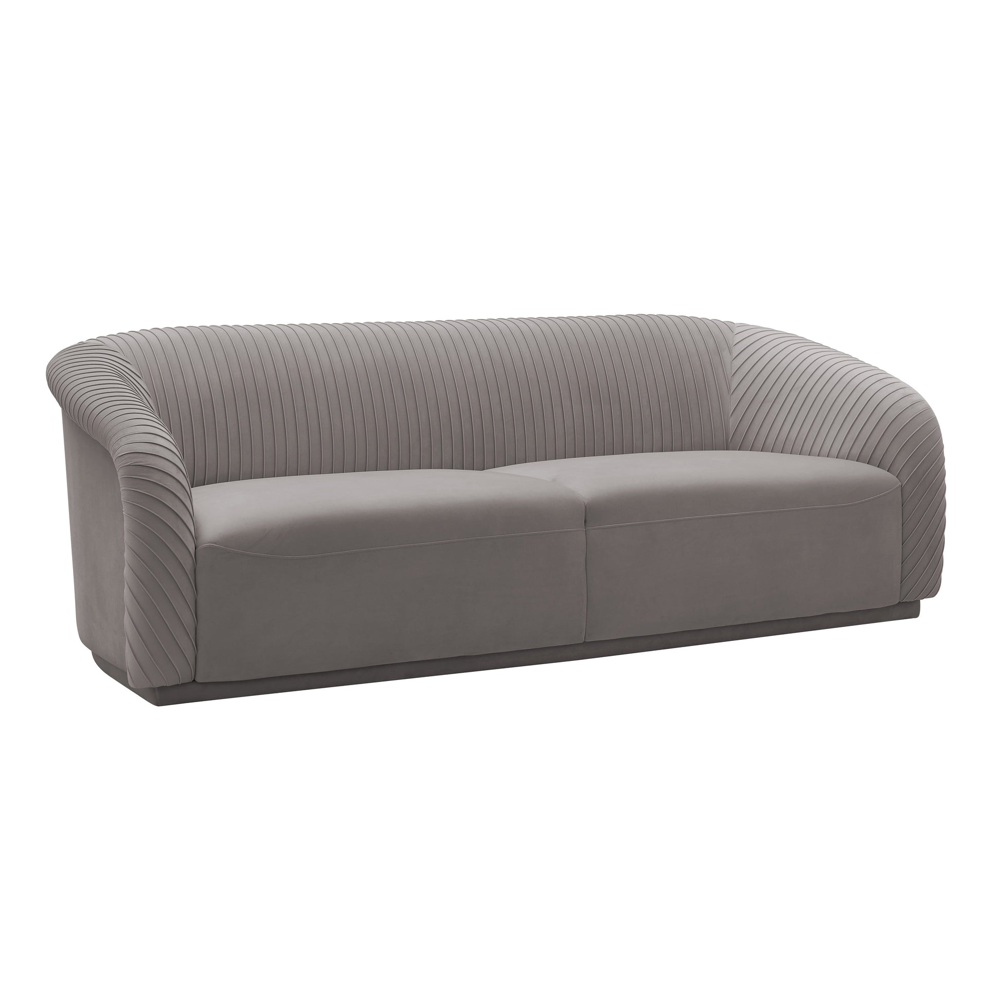 ReForm Creative Home-Luxury Pleated Velvet Sofa. Performance-Durable