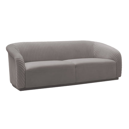 ReForm Creative Home-Luxury Pleated Velvet Sofa. Performance-Durable