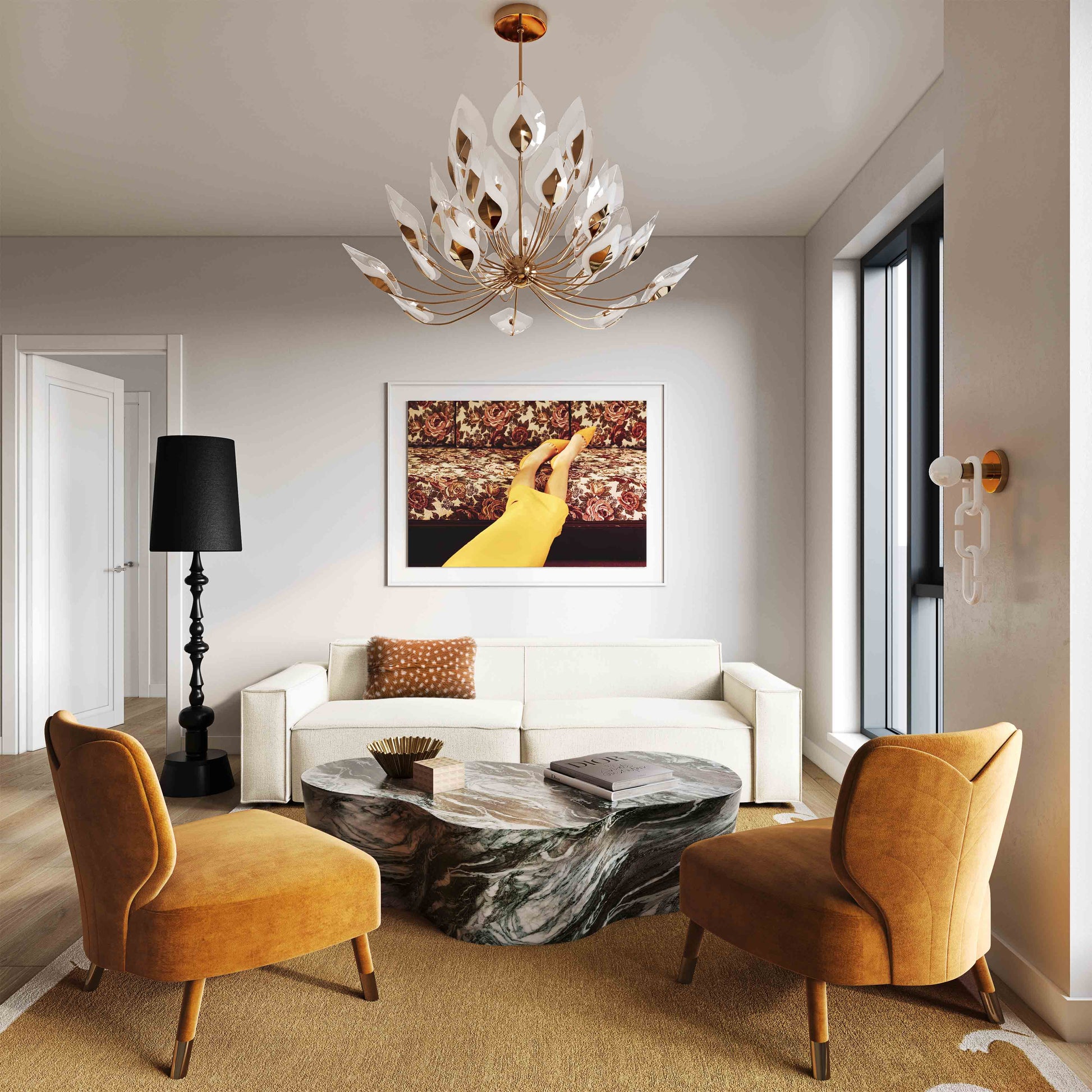 ReForm Creative Home-Eileen 59" Indoor/Outdoor Concrete Coffee Table - Multiple Options. Free Delivery-USA & CANADA