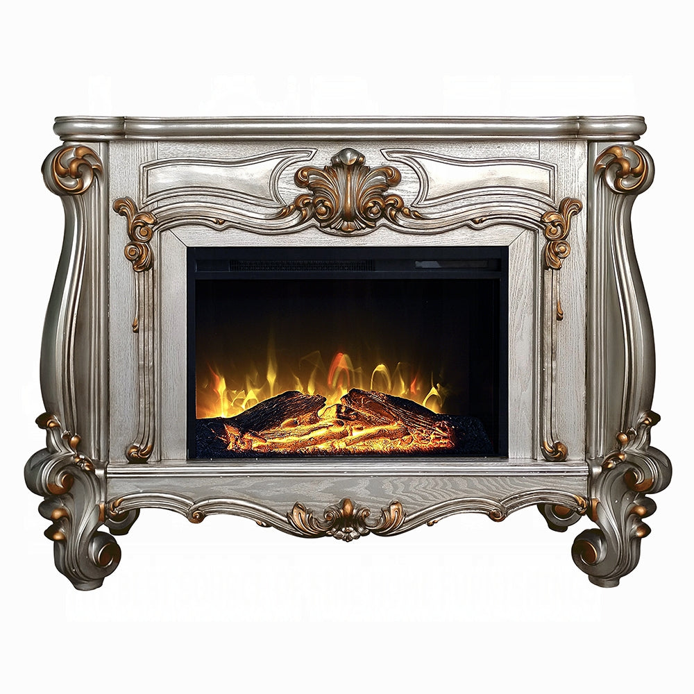 Gilded Antique Luxury Fireplace - Platinum