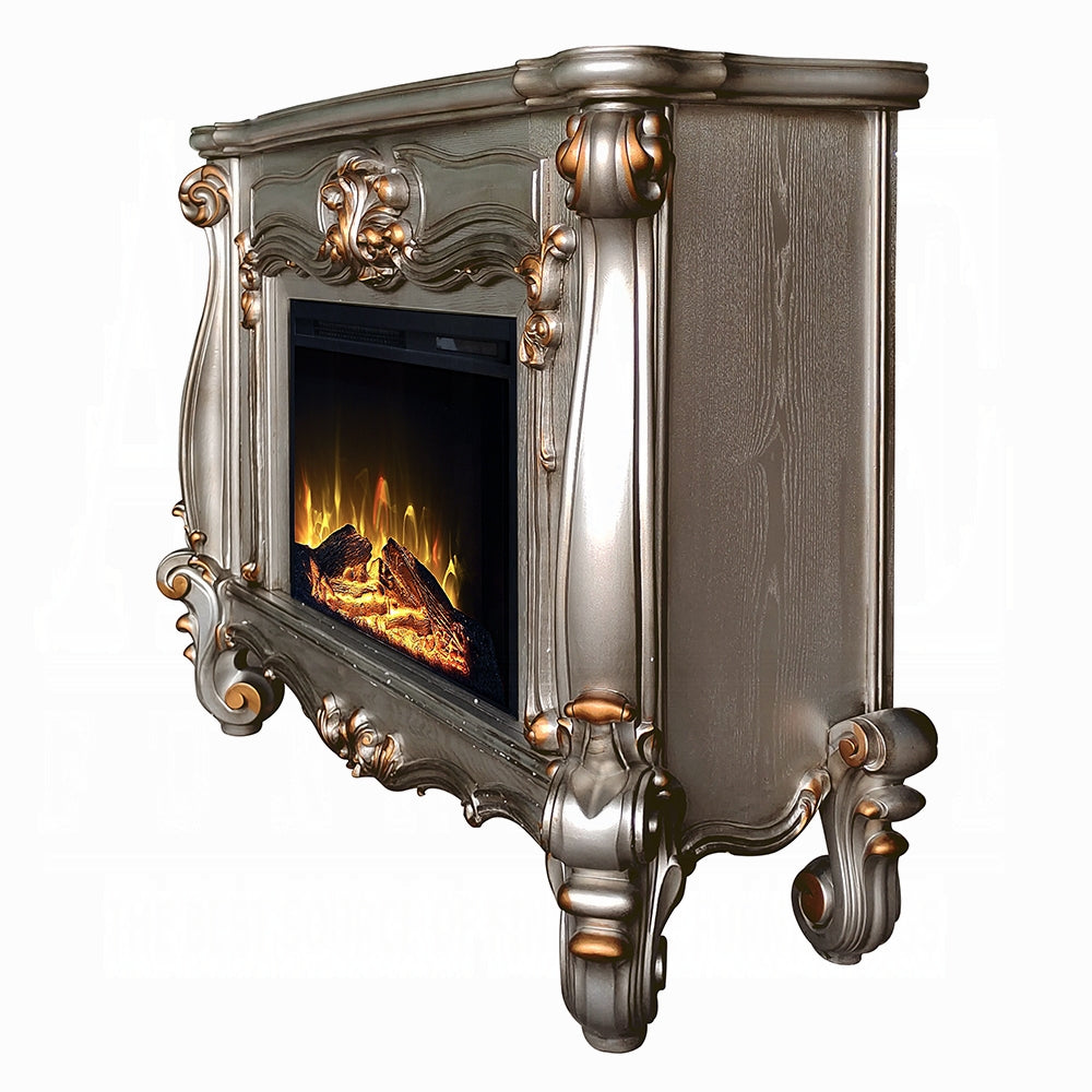 Gilded Antique Luxury Fireplace - Platinum