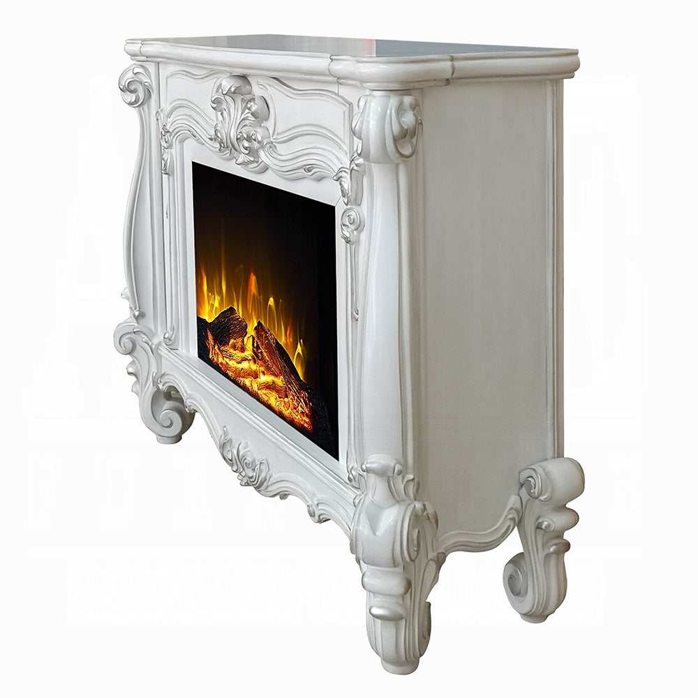 Gilded Antique Luxury Fireplace - Antique White