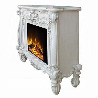 Gilded Antique Luxury Fireplace - Antique White