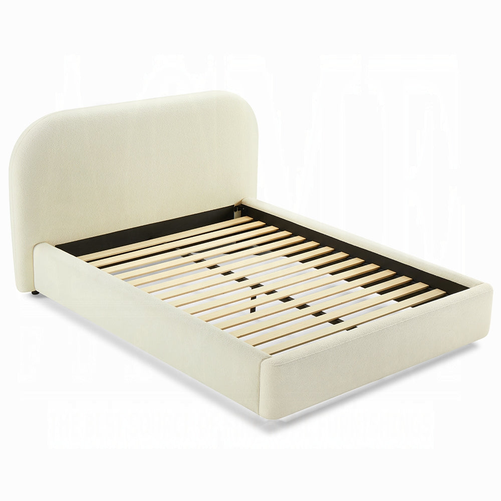 ReForm Creative Home Urban Upholstered Platform Bed - Beige Free Delivery USA & Canada