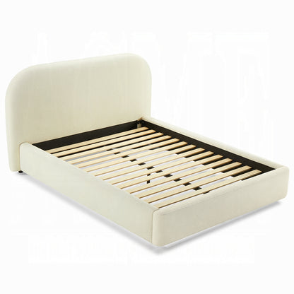 ReForm Creative Home Urban Upholstered Platform Bed - Beige Free Delivery USA & Canada