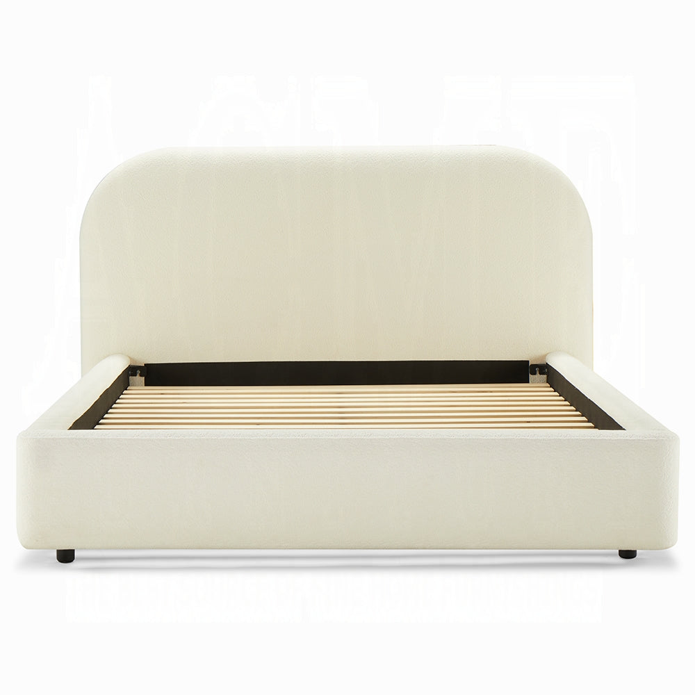 ReForm Creative Home Urban Upholstered Platform Bed - Beige Free Delivery USA & Canada
