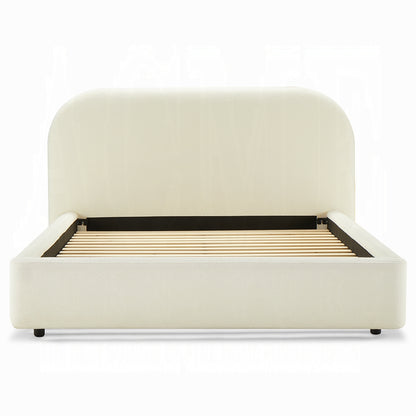 ReForm Creative Home Urban Upholstered Platform Bed - Beige Free Delivery USA & Canada