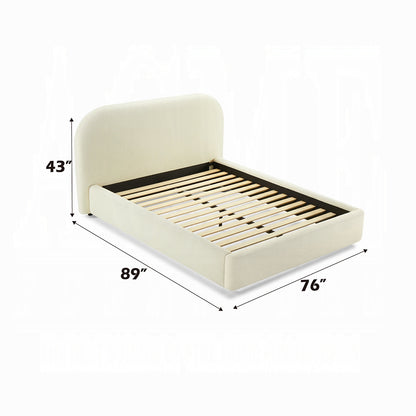 ReForm Creative Home Urban Upholstered Platform Bed - Beige Free Delivery USA & Canada
