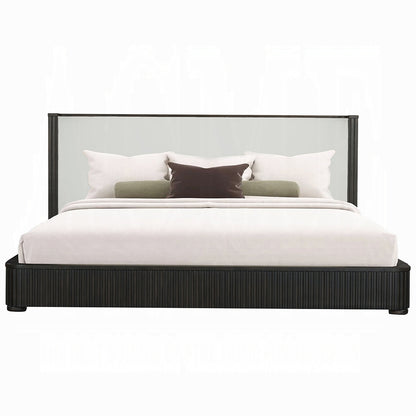 ReForm Creative Home Laffrey Luxury Chanel Detail Platform Bed - Espresso-Free Delivery-USA & CANADA