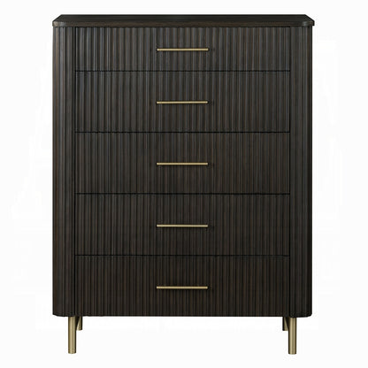 ReForm Creative Home Laffery Luxury Chanel Detail Chest - Espresso-Free Delivery USA & CANADA