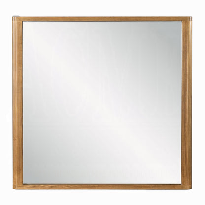 ReForm Creative Home Yami Curved Dresser Mirror - Beige Oak-Free Delivery USA & CANADA