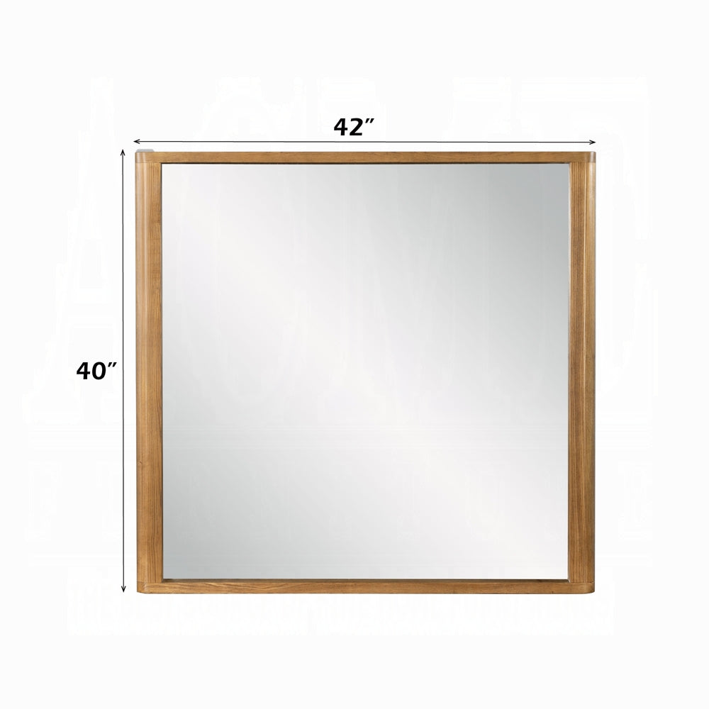 ReForm Creative Home Yami Curved Dresser Mirror - Beige Oak-Free Delivery USA & CANADA