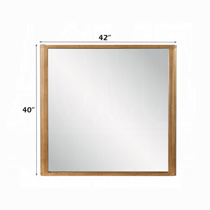ReForm Creative Home Yami Curved Dresser Mirror - Beige Oak-Free Delivery USA & CANADA