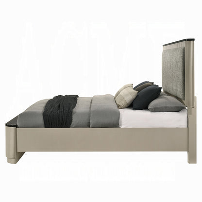 ReForm Creative Home Rhone Luxury Chanel Detail Bed - Greyish Beige Free Delivery USA & Canada