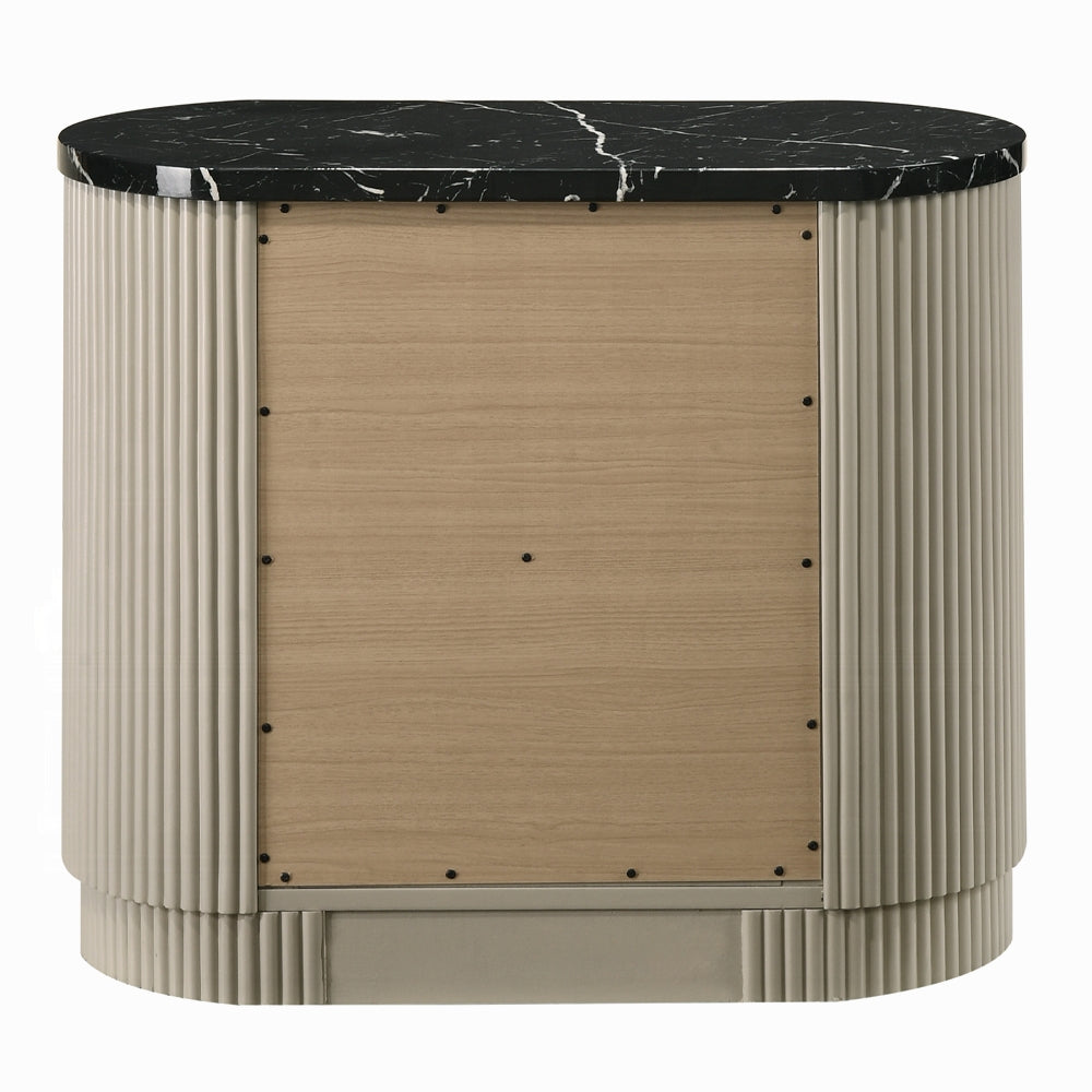 Rhone Luxury Chanel Nightstand - Greyish Beige