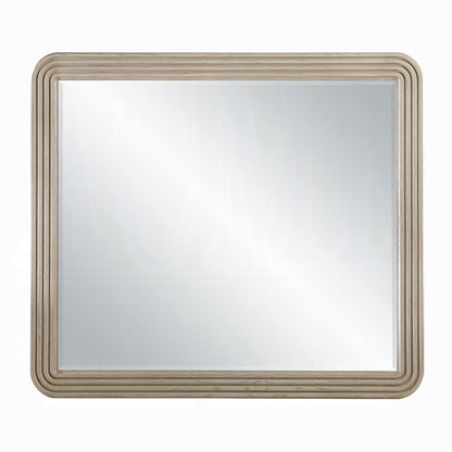 ReForm Creative Home Chianti Luxury Beveled Edge Mirror- Light Oak-Free Delivery USA & CANADA