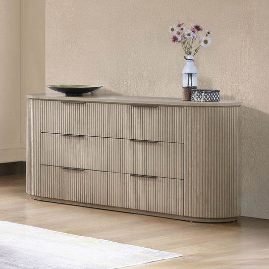 ReForm Creative Home Chianti Luxury Chanel Dresser- Light Oak-Free Delivery-USA & CANADA