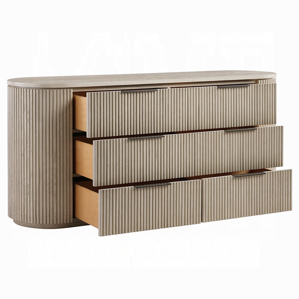 ReForm Creative Home Chianti Luxury Chanel Dresser- Light Oak-Free Delivery-USA & CANADA