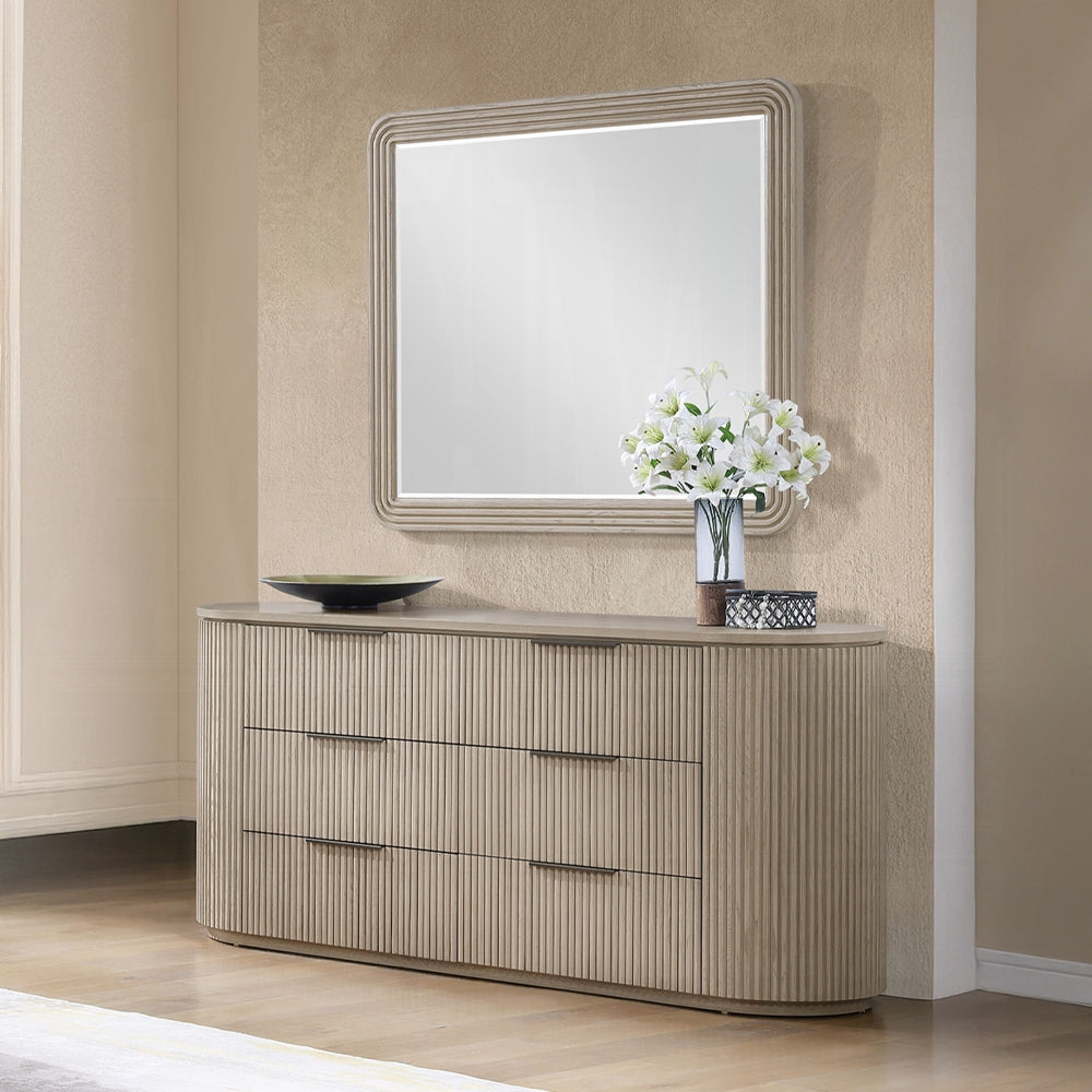 ReForm Creative Home Chianti Luxury Chanel Dresser- Light Oak-Free Delivery-USA & CANADA