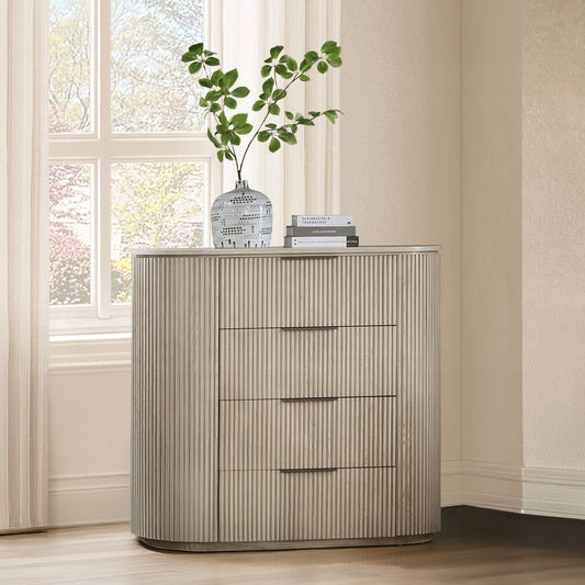 ReForm Creative Home Chianti Luxury Chanel Chest - Light Oak-Free Delivery USA & CANADA