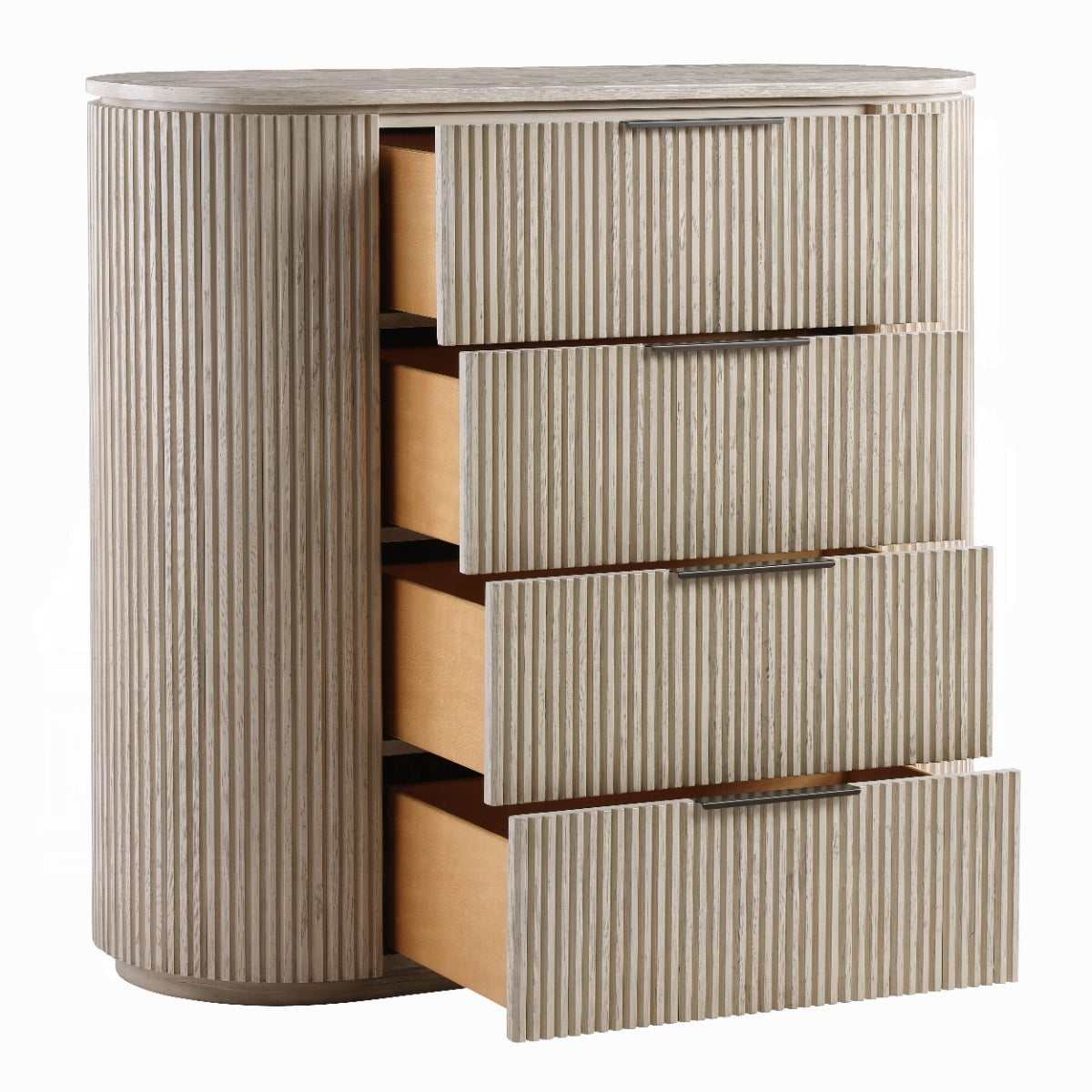 ReForm Creative Home Chianti Luxury Chanel Chest - Light Oak-Free Delivery USA & CANADA