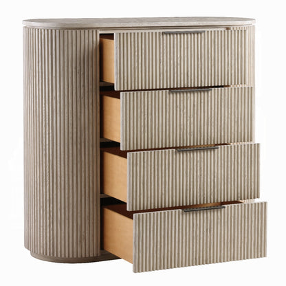 ReForm Creative Home Chianti Luxury Chanel Chest - Light Oak-Free Delivery USA & CANADA