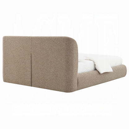 ReForm Creative Home Tapi Upholstered Platform Bed - Beige Free Delivery USA & Canada