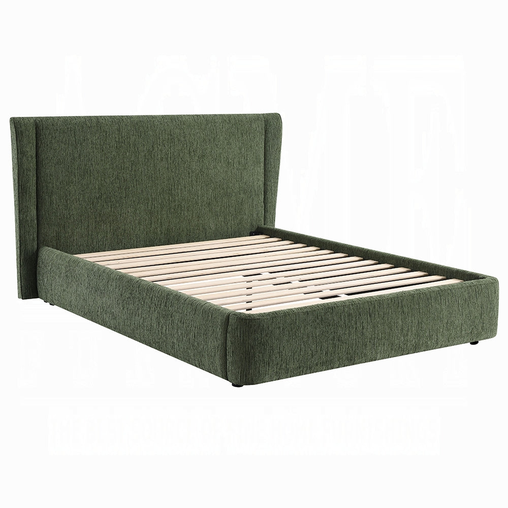 ReForm Creative Home Purus Upholstered Platform Bed - Moss Green Free Delivery USA & Canada