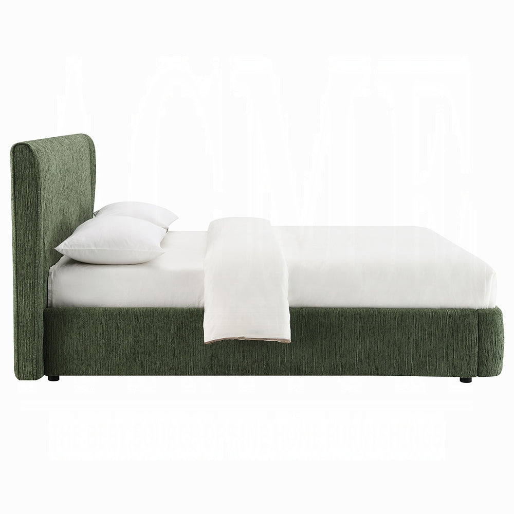 ReForm Creative Home Purus Upholstered Platform Bed - Moss Green Free Delivery USA & Canada