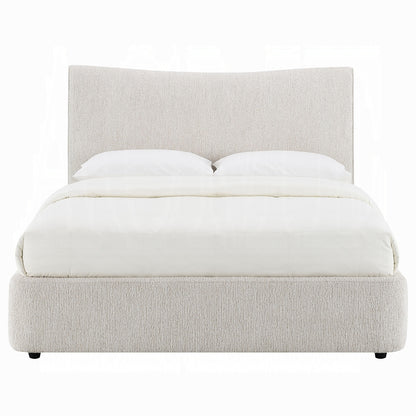 ReForm Creative Home Tocan Upholstered Platform Bed - Beige Free Delivery USA & Canada