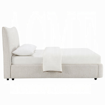 ReForm Creative Home Tocan Upholstered Platform Bed - Beige Free Delivery USA & Canada