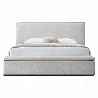 ReForm Creative Home Daisy Storage Upholstered Platform Bed - Grey Free Delivery USA & Canada
