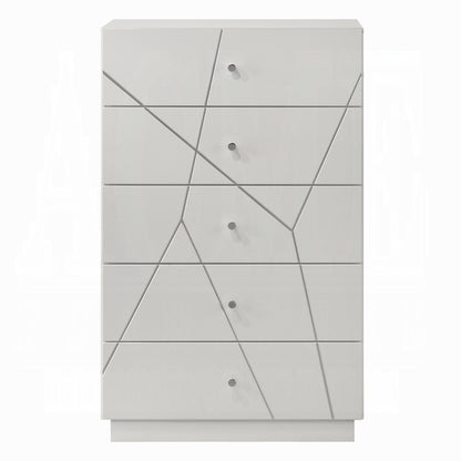 Pearl High Gloss Storage Chest - White