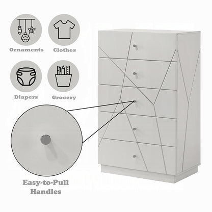 Pearl High Gloss Storage Chest - White
