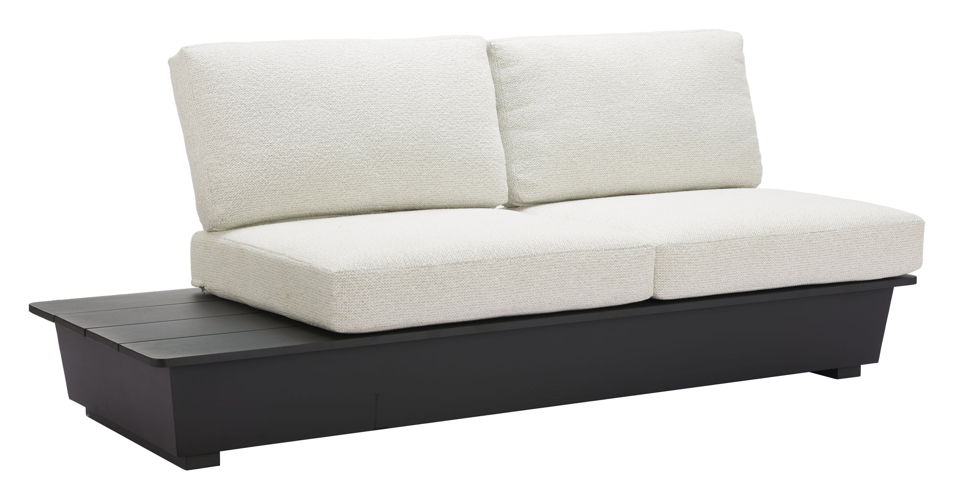 ReForm Creative Home-Arbor 2 Seater Modern Outdoor Sofa - Black. Free Delivery-USA & CANADA