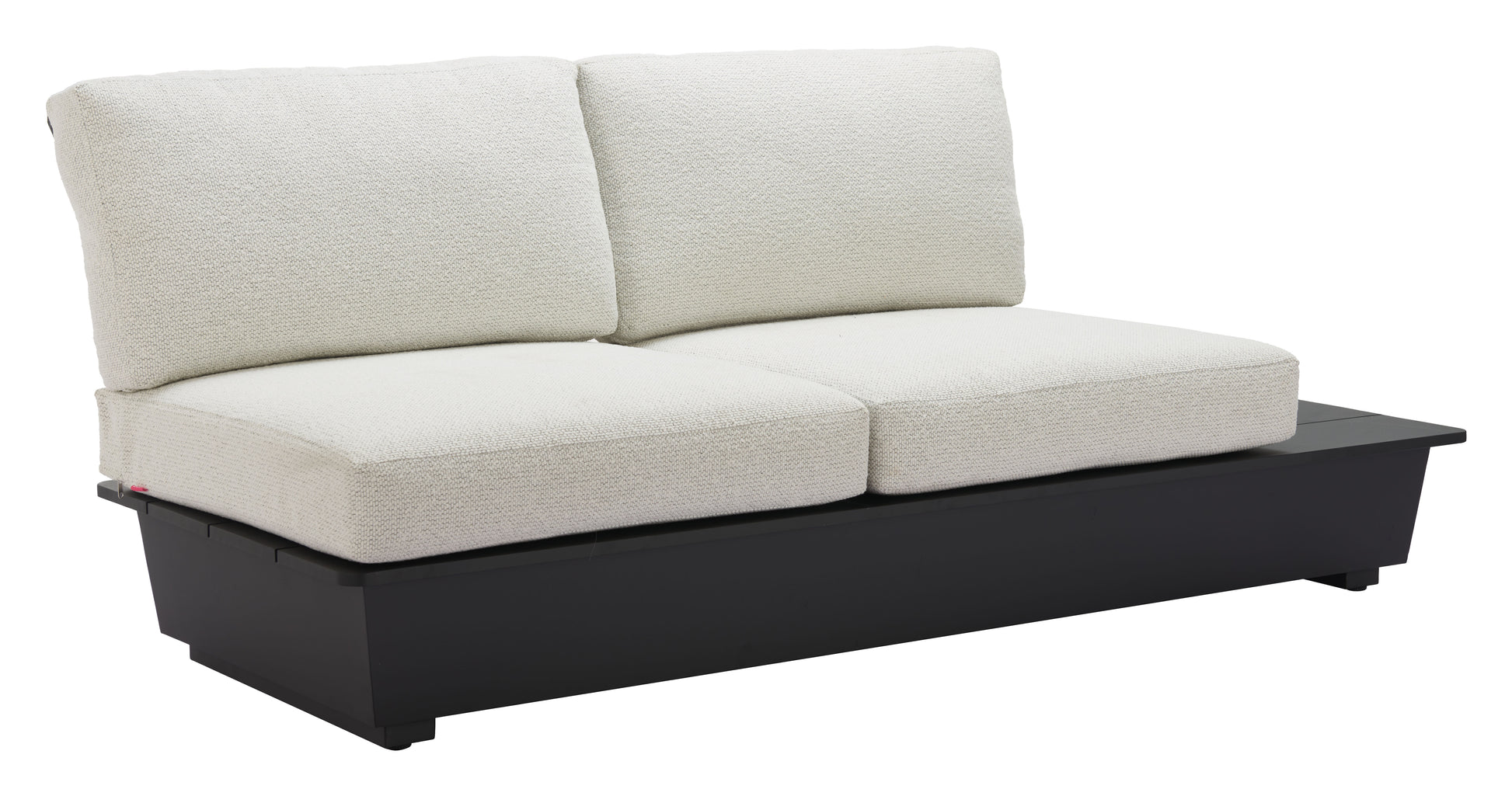 ReForm Creative Home-Arbor 2 Seater Modern Outdoor Sofa - Black. Free Delivery-USA & CANADA