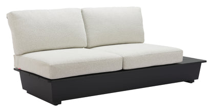ReForm Creative Home-Arbor 2 Seater Modern Outdoor Sofa - Black. Free Delivery-USA & CANADA