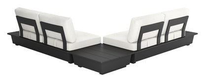 ReForm Creative Home-Arbor 2 Seater Modern Outdoor Sofa - Black. Free Delivery-USA & CANADA