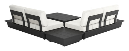 ReForm Creative Home-Arbor 2 Seater Modern Outdoor Sofa - Black. Free Delivery-USA & CANADA