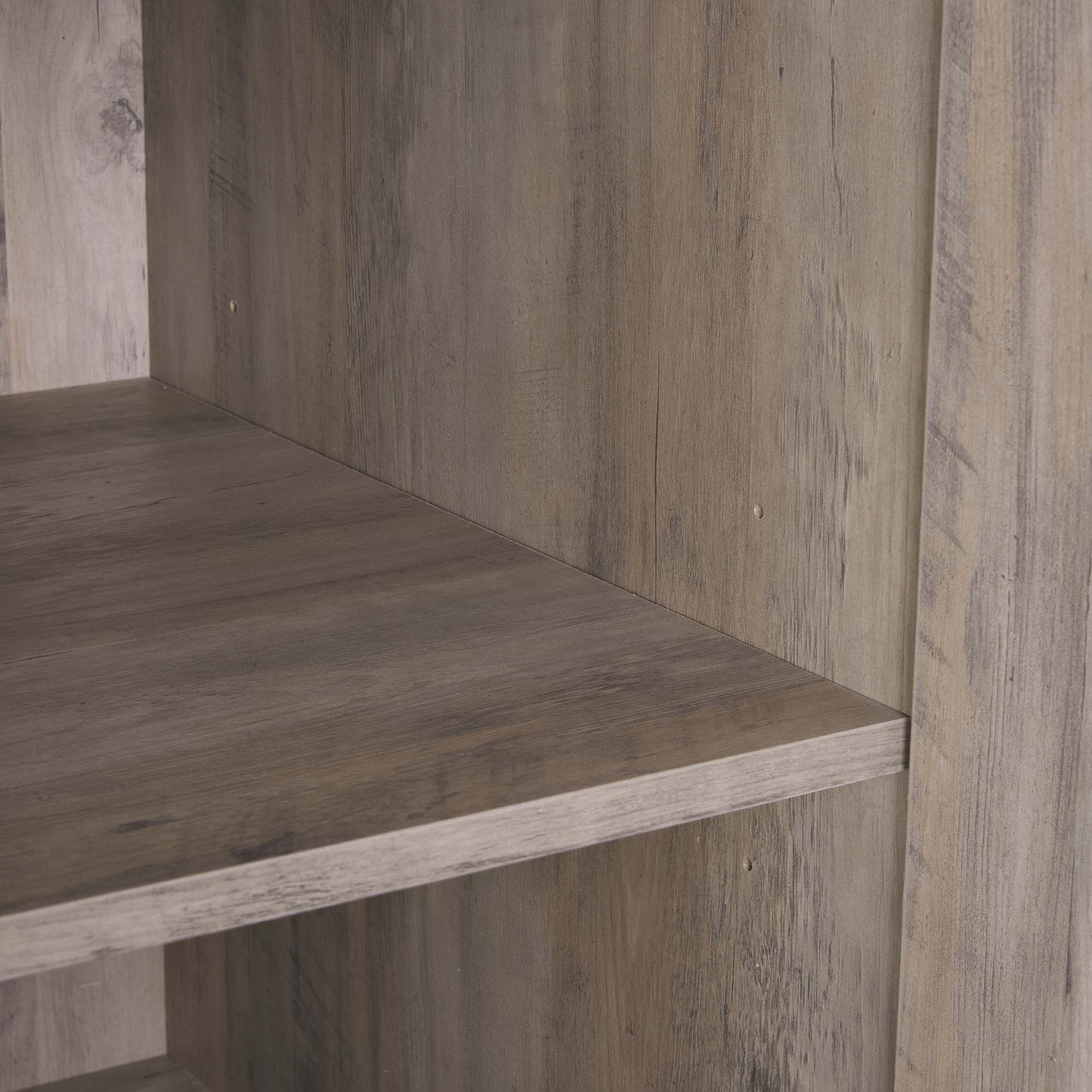 Genoa Modern 2-Piece Freestanding Wardrobe - Rustic Grey