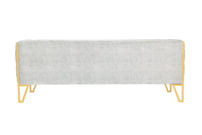 Vector 3-Seater Sofa - Grey/Gold