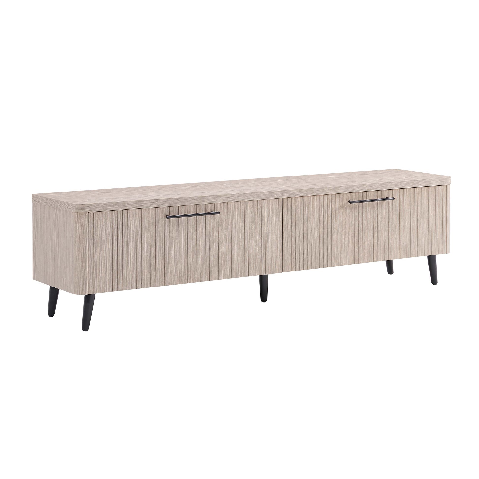 ReForm Creative Home-Tempo 69" Fluted TV Stand with 2 Drawers - Multiple Color Options