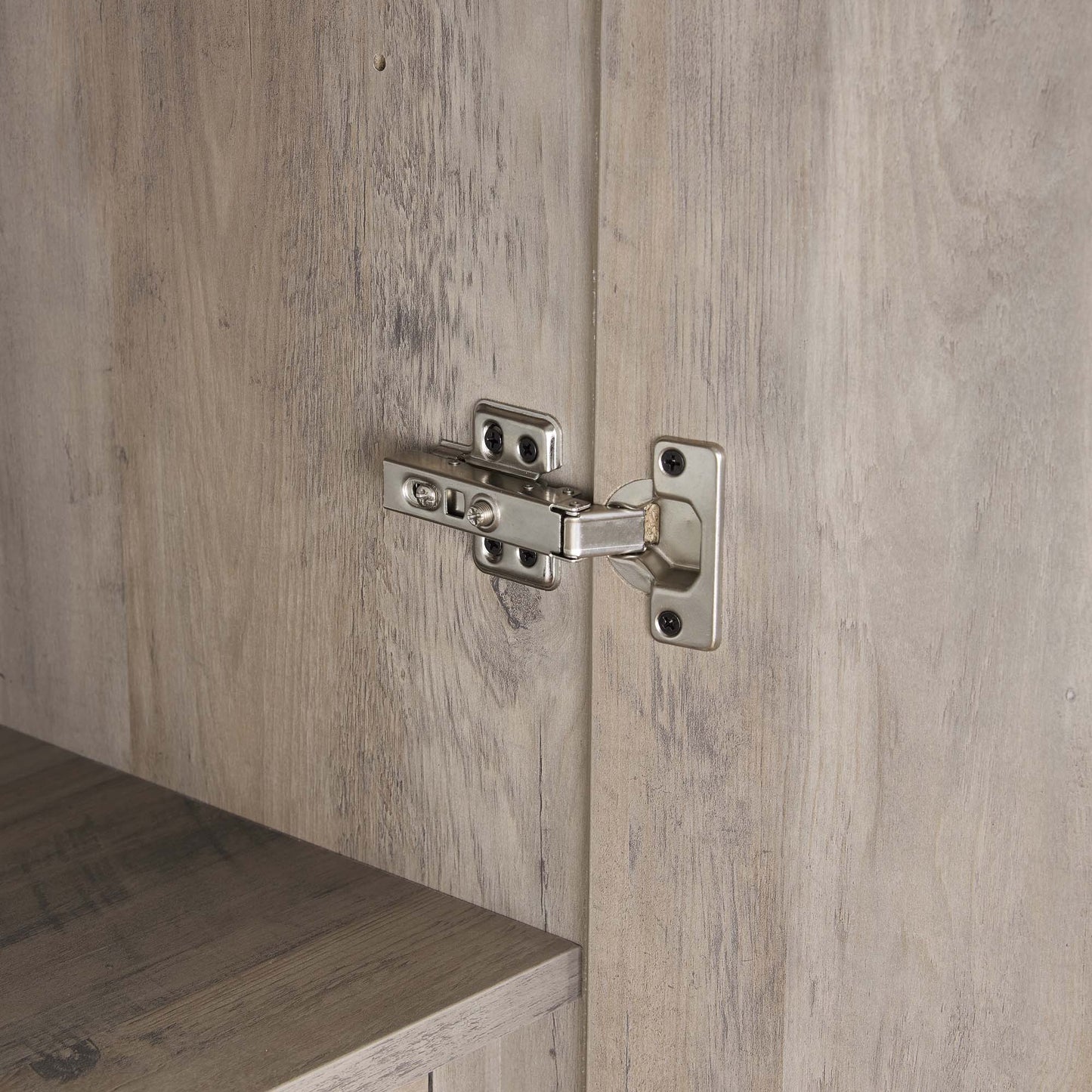 Genoa Modern 2-Piece Freestanding Wardrobe - Rustic Grey